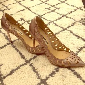 Karl Lagerfeld Silver Pumps- Moya Aria